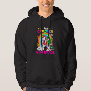 Kids Dabbing Unicorn I Just Crushed 4th Grade Hoodie
