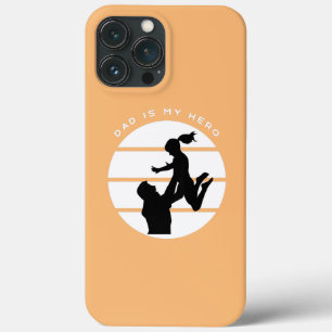 Kids DAD IS MY HERO GIRL iPhone 13 Pro Max Case