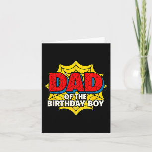 Kids Dad Of The Birthday Boy Sder Theme Party Matc Card