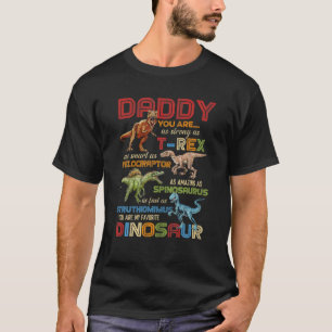 Kids Daddy You Are My Favourite Dinosaur T Rex Fat T-Shirt