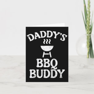 Kids Daddys Bbq Buddy Cute Barbecue Family Match B Card