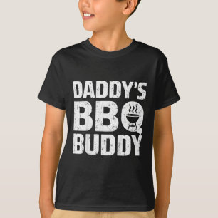 Kids Daddy's Bbq Buddy Shirt Young Boy Girl Funny 