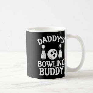 Kids Daddys Bowling Buddy Cute Bowler Boys Girls K Coffee Mug