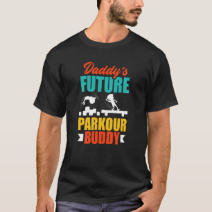 Kids Daddy's Future Parkour Buddy Parkour Kid T-Shirt