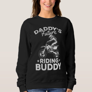 Kids Daddy's Future Riding Buddy Motocross Kids Di Sweatshirt