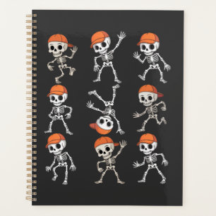 Kids Dancing Skeleton Halloween Planner