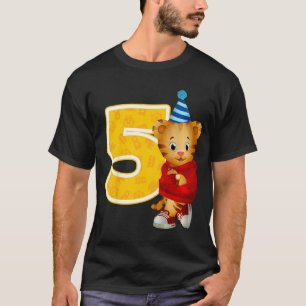 Kids Daniel Tiger'S Neighborhood My 5Th Birthday  T-Shirt
