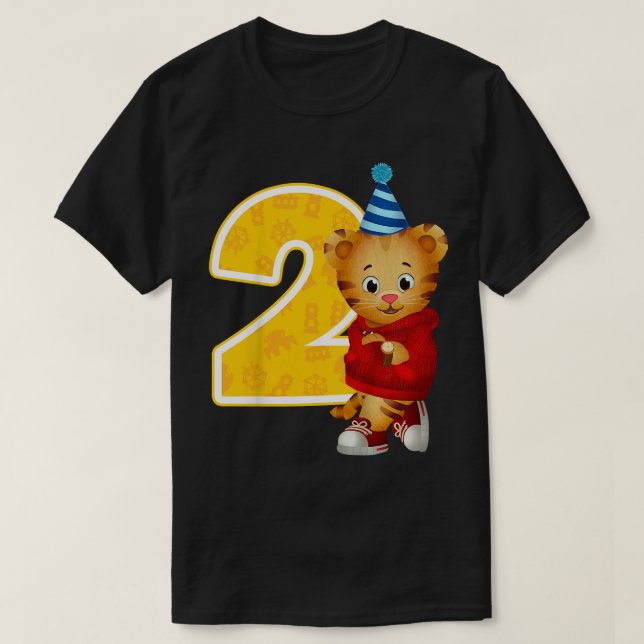 Kids Daniel Tiger's Neighbourhood My 2nd Birthday  T-Shirt (Design Front)