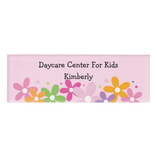 Kids Daycare And Preschool Name Tag (Front)