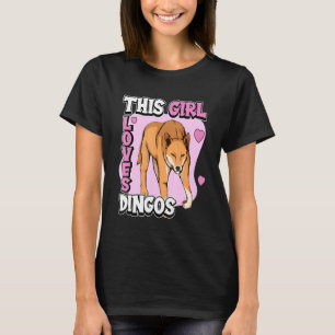 Kids Dingo Quote Dog This Girl Loves Dingos T-Shirt