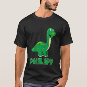 Kids Dino dinosaur name Philip T-Shirt