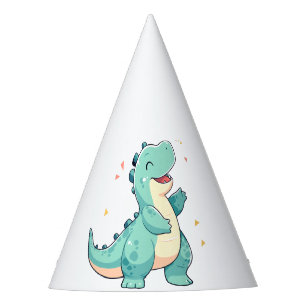 Kids Dino Mite! Cute Dinosaur Birthday T Rex Party Hat
