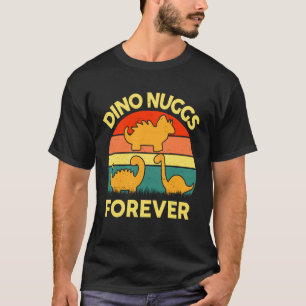 Kids Dino Nuggs Forever Funny I Love Chicken Nugge T-Shirt
