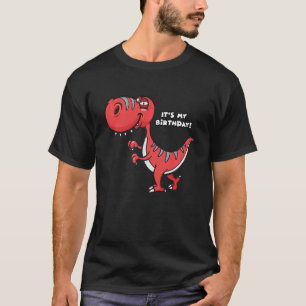 Kids Dino Raptor Birthday Party Dinosaur Theme For T-Shirt