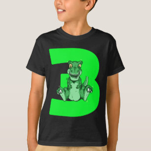 Kids Dinosaur 3rd Birthday Present DIno Boys Gift T-Shirt