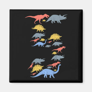 Kids Dinosaur 5th Birthday  For 5 Year Old Girls a Magnet