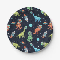Kids Dinosaur Astronaut Pattern