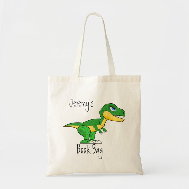 Kids Dinosaur Book Bag Fun Jurassic (Front)