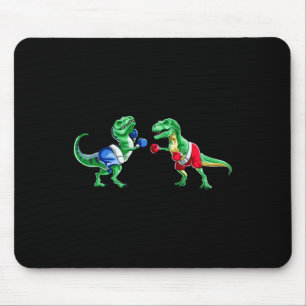 Kids Dinosaur Boxing T Rex T Shirt Gift Gloves Tru Mouse Pad