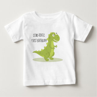 Kids Dinosaur First Birthday Shirt