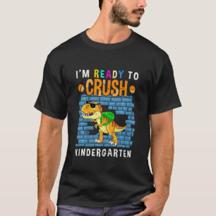 Kids Dinosaur Kindergarten First Day Of Kindergart T-Shirt