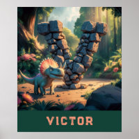 *~* Kids Dinosaur Monogram AP71 Letter V