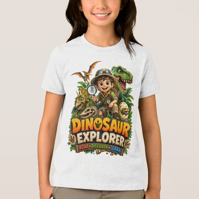 Kids Dinosaur Shirt | Future Paleontologist (Front)