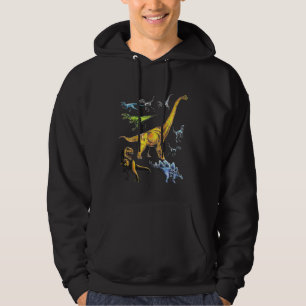 Kids Dinosaur Species Dino Fan T-Rex Raptor Boys G Hoodie