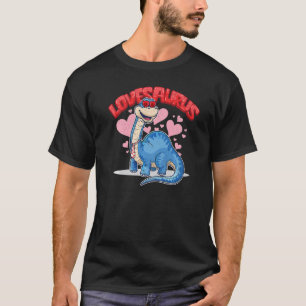 Kids Dinosaur Valentine Lovesaurus Love Valentines T-Shirt
