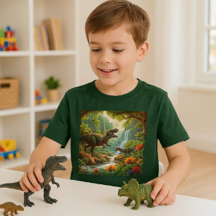 Kids Dinosaurs AI Art  T-Shirt