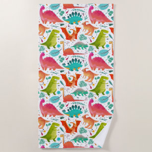 Kids Dinosaurs Beach Towel