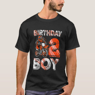 Kids Dirt Bike 2nd Birthday Dirtbike Motorcycle T-Shirt