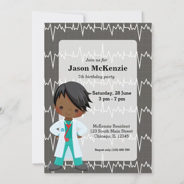 Kids Doctor Invitation (Front)