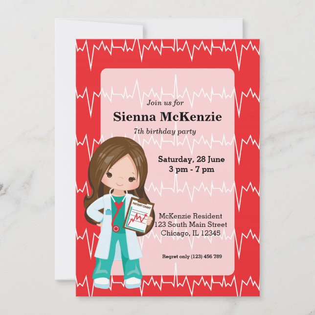 Kids Doctor Invitation (Front)