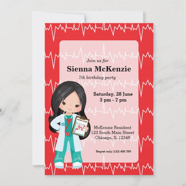 Kids Doctor Invitation (Front)