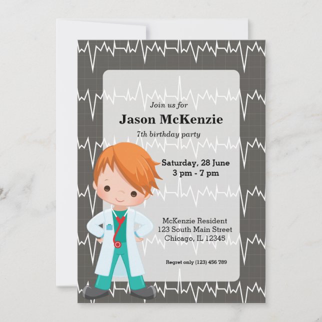 Kids Doctor Invitation (Front)