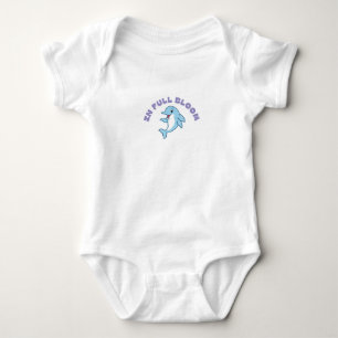 Kids Dolphin Shirt - 'In Full Bloom' Design
