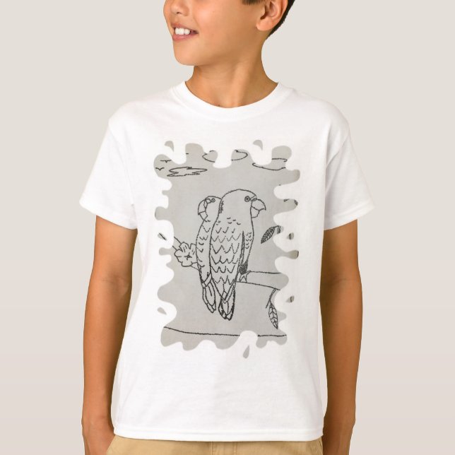 Kids Drawing Personalised T-Shirt (Front)