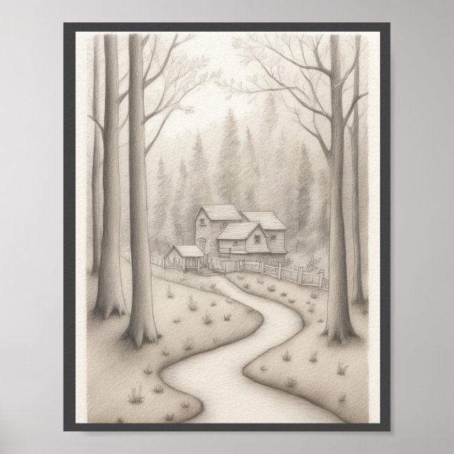 Kids Drawing wall art home decor poster (Front)