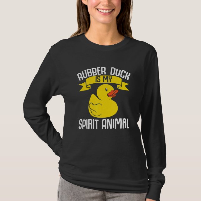Kids  Ducks Rubber Duck Is My Spirit Animal Duck T-Shirt (Front)