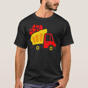 Kids Dump Truck Full Of Hearts T-Shirt