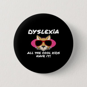 Kids Dyslexia Awareness Disability Therapist Graph 6 Cm Round Badge