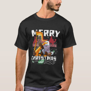 Kids Eagle Playing Harp Carols The Family Matching T-Shirt