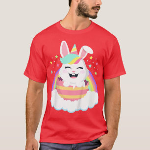 Kids Easter Bunny Face Unicorn Bunnicorn Rabbit To T-Shirt