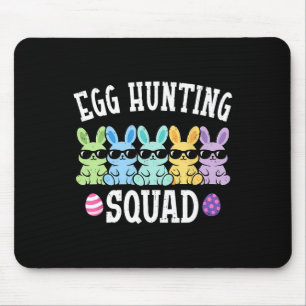Kids Easter Bunny Squad Egg Hunting Easter Kids Bo Mouse Pad