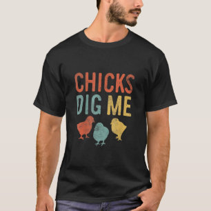 Kids Easter Chicks Dig Me Retro Vintage Chickens S T-Shirt