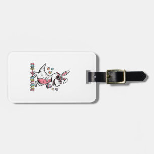 Kids Easter Dino Bunny Egg A Saurus Trex Bunny Boy Luggage Tag