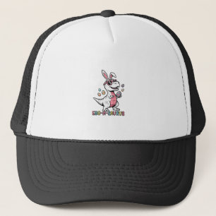 Kids Easter Dino Bunny Egg A Saurus Trex Bunny Boy Trucker Hat