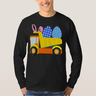 Kids Easter Egg Construction Truck Bunny Toddler B T-Shirt