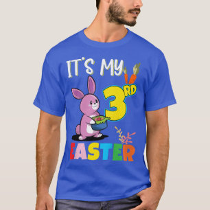 Kids Easter Egg Hunt 3rd Birthday Cute Easter Bunn T-Shirt